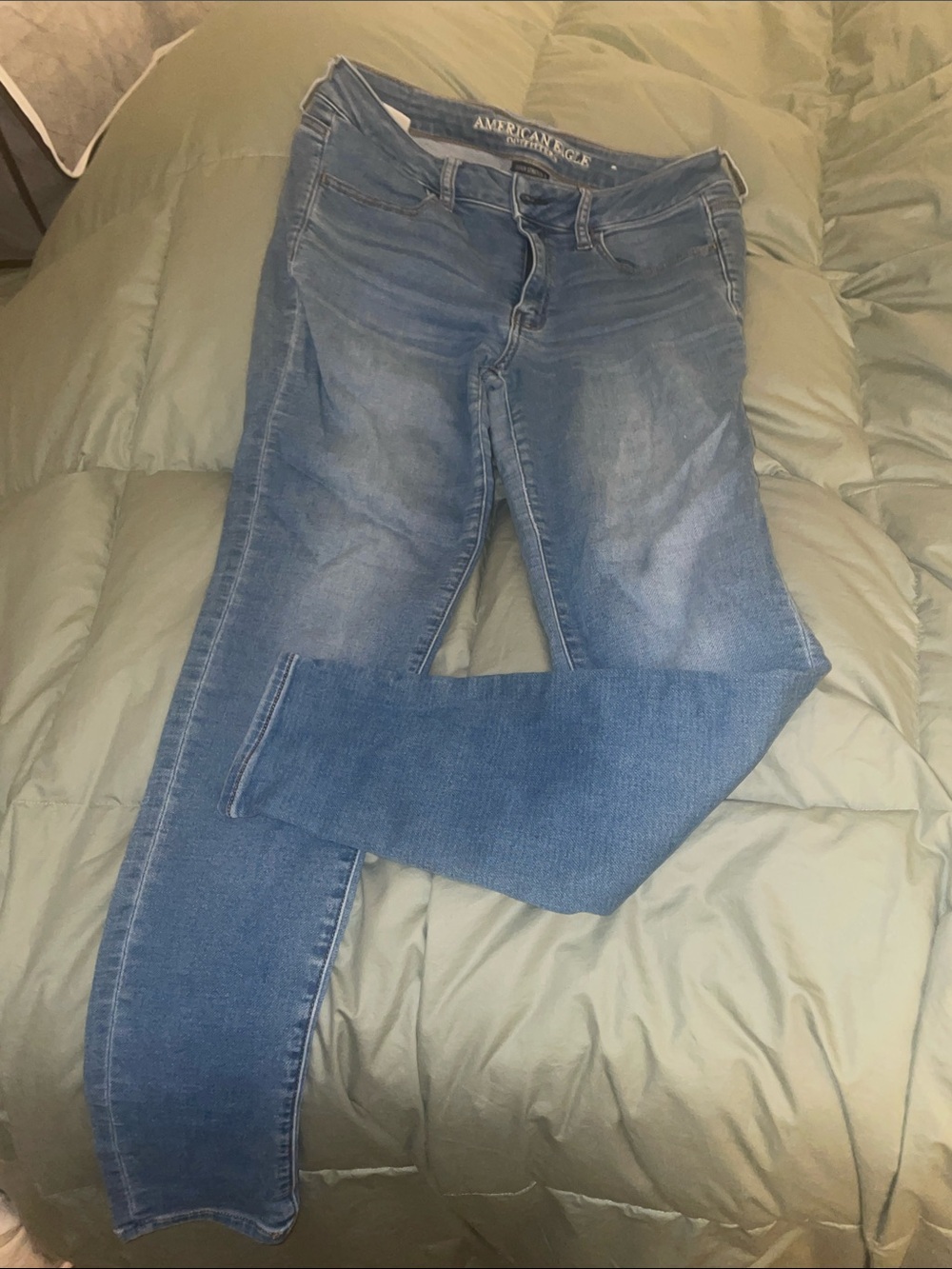 American Eagle Outfitters Women's Mid Blue Skinny Jeans